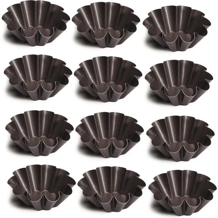 Schneider GmbH Backform 12 x Kuchenform Brotbackform BRIOCHE Non-Stick Antihaft