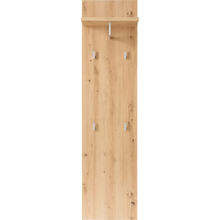 Garderobenpaneel >Bari< in Artisan Eiche Dekor - 40x158x30cm (BxHxT) – Bild 2