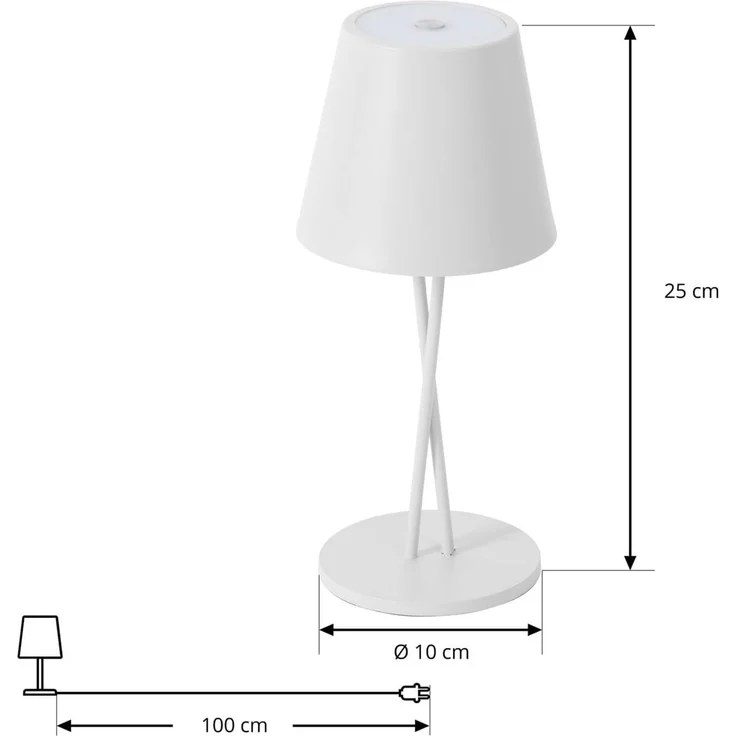 Lindby Außen-Tischleuchte Janea, Enthalten, 1 x 3,5 W LED, warmweiß – Bild 5