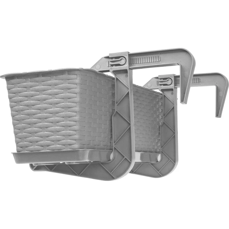 KADAX Blumentopf-Balkon-Pflanzgefäßständer 60 cm grau – Bild 7