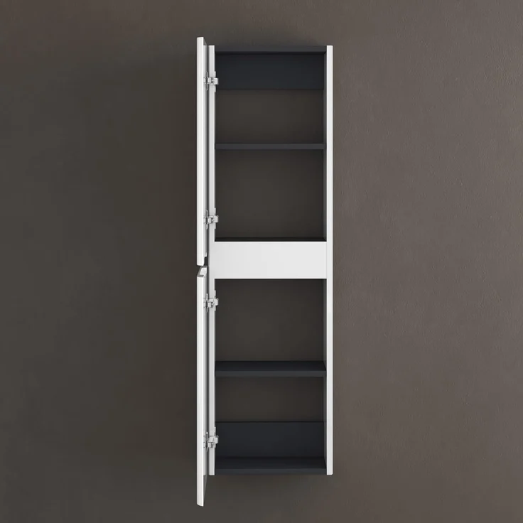 doporro Seitenschrank Seitenschrank Badschrank Badezimmer Hängend Regal Lucca – Bild 4