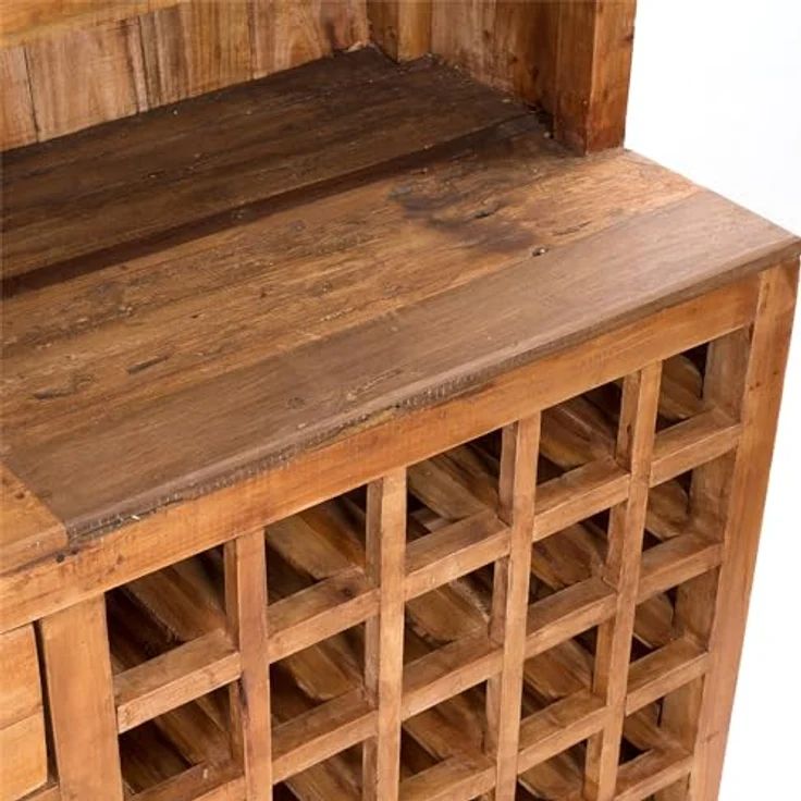 DESIGN DELIGHTS Barschrank BARSCHRANK "PUREWOOD", 150x110x55cm (BxHxT), Hausbar, Verkaufstresen – Bild 9