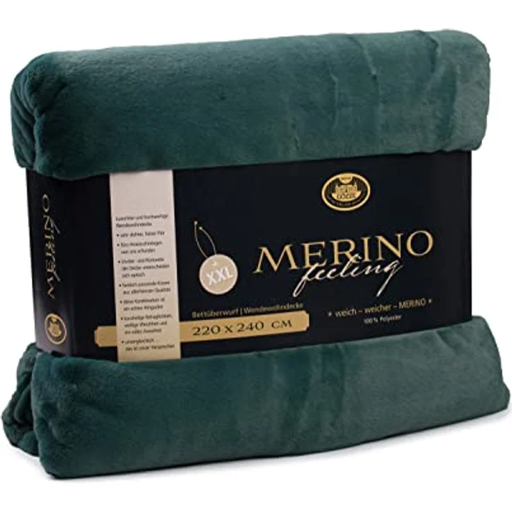 Wohndecke Merino Wendewohndecke, Gözze, kuschelig weich – Bild 4