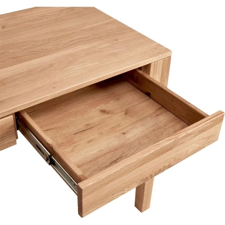 Livetastic 'KOBLENZ' Schreibtisch, Massivholz Wildeiche, 110 x 76 x 55 cm, mit 2 Schubladen – Bild 6