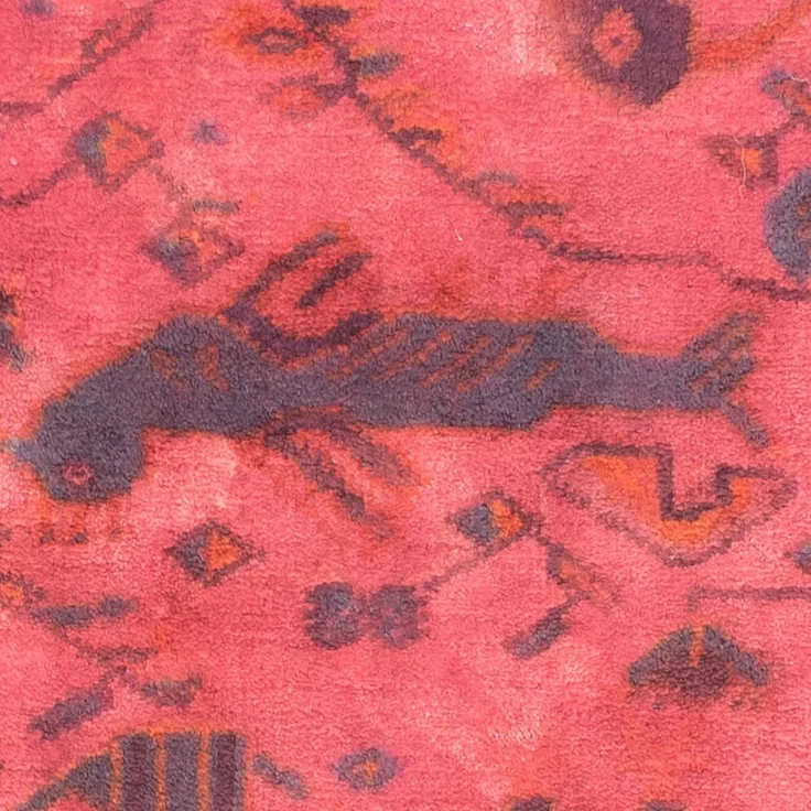 Orientteppich 86x63 cm - hellrot – Bild 3