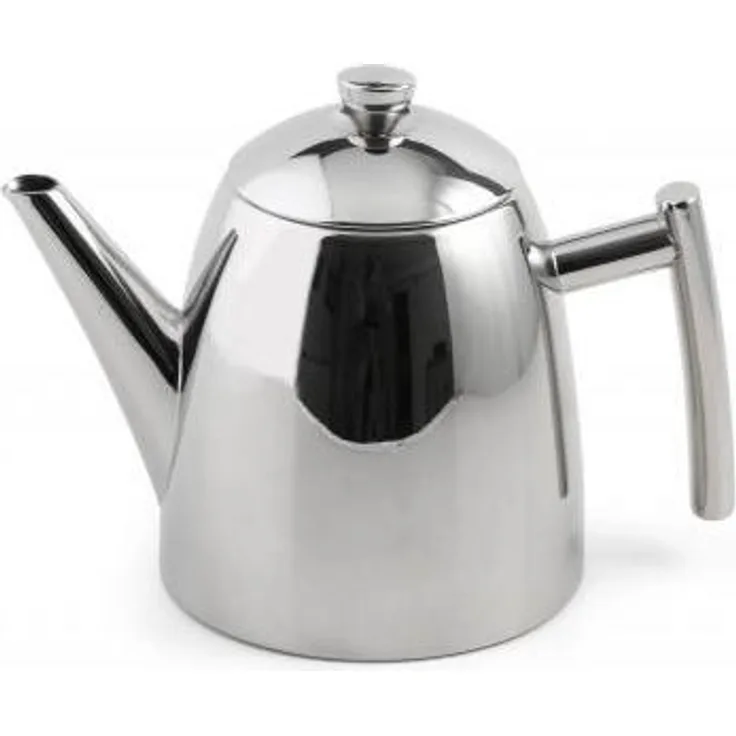 Weis 17095 Teekanne mit TeefiLiterer 1000 ml, Edelstahl, Silber, 12. 5x12. 5x17 cm