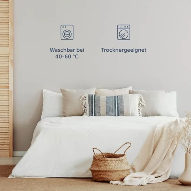 Blumtal Premium Spannbettlaken, Taupe, 275x160 cm, 100% Polyester, Oeko-Tex zertifiziert, pflegeleicht und formstabil – Bild 7