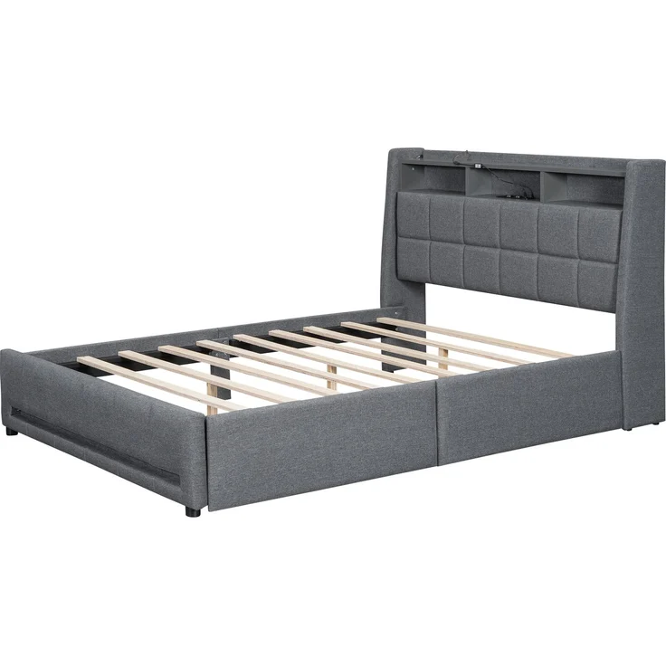Kinderbett 140×200/90×200 cm aus Massivholz mit Schreibtisch, weiß – Bild 7