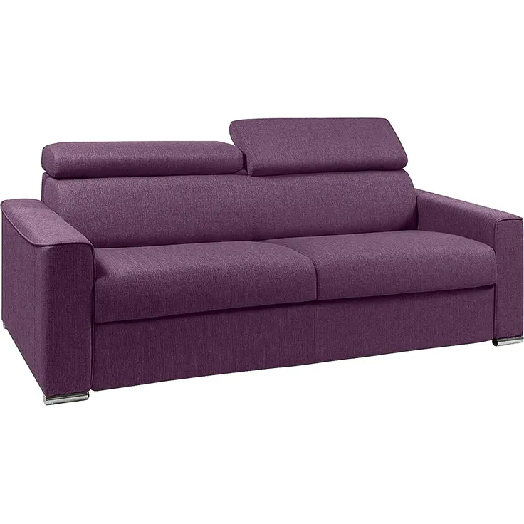 Vente-unique - VIZIR Sofa Stoff Violett - B 223 cm94 cm x H 110 cm95 cm x L 216 cm – Bild 2