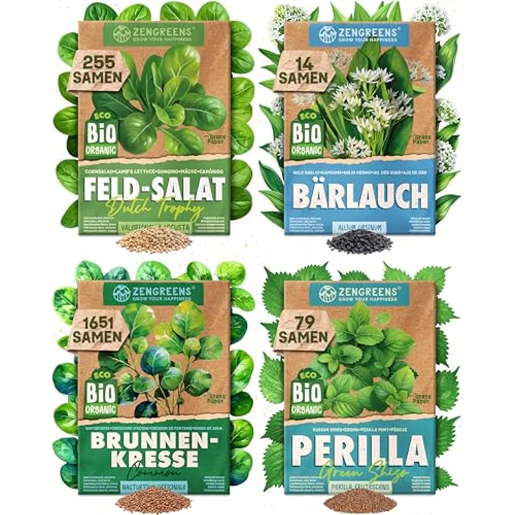 ZenGreens® - Bio Gemüsesamen im 25er Set - 25 Gemüse Samen für den einfachen Anbau im Garten, Balkon oder Hochbeet - Pflanzensamen - Saatgut – Bild 19