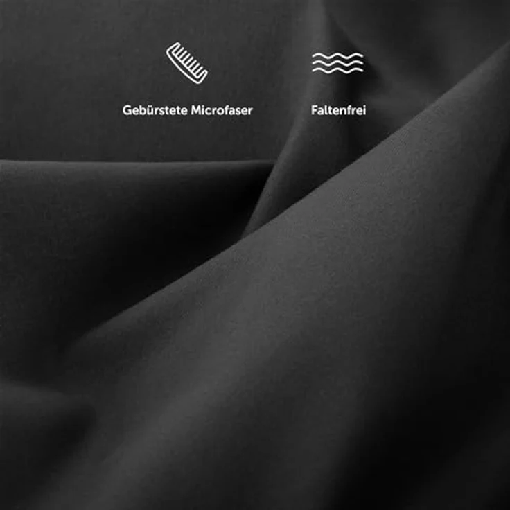 Blumtal® Spannbettlaken 140x200 cm - Bettlaken 140x200 aus Microfaser - Oekotex zertifiziertes Spannbetttuch 140x200 cm / 140x200 Spannbettlaken - Leintuch 140x200 - Bettspanntuch - Laken - Anthrazit – Bild 5
