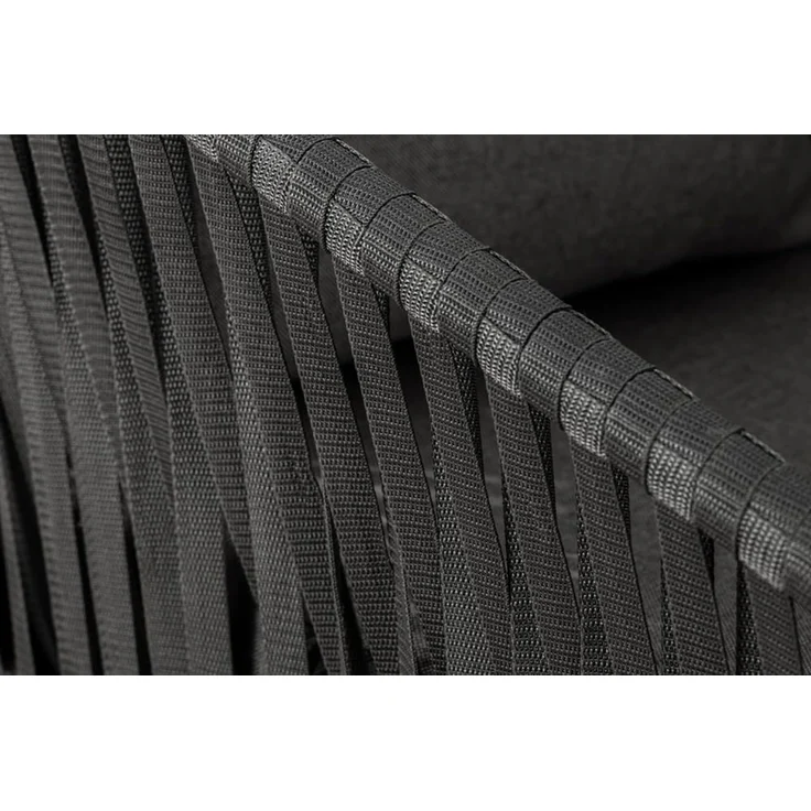 riess-ambiente Gartensessel ROPE anthrazit - Metall, In- und Outdoor, inkl. Kissen, Bezug waschbar (Einzelartikel, 1-St), Moderner Gartenstuhl mit Armlehnen - ideal für Balkone und Terrassen – Bild 8