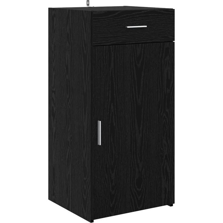 vidaXL Sideboard Schwarz Eichen-Optik 45 x 42,5 x 93 cm Holzwerkstoff 883149 – Bild 2