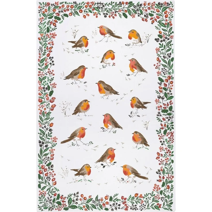 Ulster Weavers Geschirrtuch Robins & Berry Border, (1-tlg, 1-teilig), Küchentuch recycelte Baumwolle 48x74 cm – Bild 3