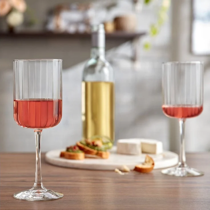 LIBBEY Weinglas Libbey Gläser-Set -LINEAR-, 12er Set, 12-tlg, Glas, 399 ml, hochwertig verarbeitet, im modernen Design – Bild 2