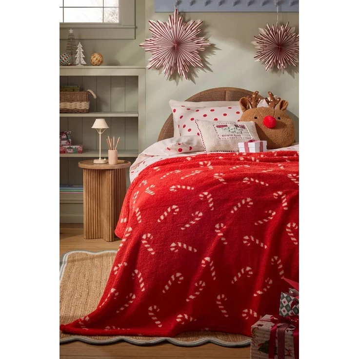 Next Tagesdecke Weihnachtliche Decke aus Fleece – Bild 1