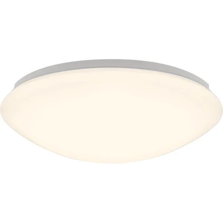 Briloner Leuchten LED Badezimmerleuchte, Badezimmerlampe, Deckenleuchte, IP44, angenehmes warm weißes Licht, Ø 30 cm, Farbe: weiß, 3255-016, 30 x 30 x 10.5 cm