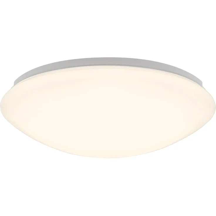 Briloner Leuchten LED Badezimmerleuchte, Badezimmerlampe, Deckenleuchte, IP44, angenehmes warm weißes Licht, Ø 30 cm, Farbe: weiß, 3255-016, 30 x 30 x 10.5 cm