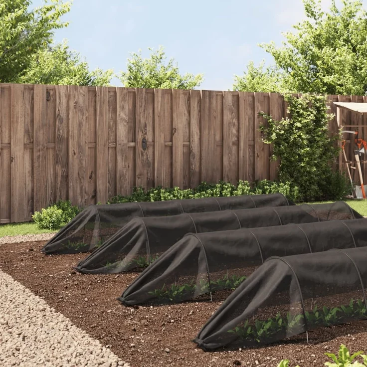 vidaXL Netztunnel 4 Stk. Schwarz Stahl und Polyethylen 3281504 – Bild 3