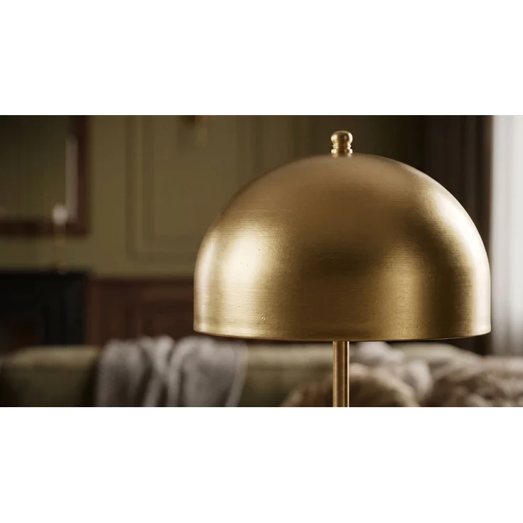 KAWOLA Tischlampe VELARA 2-flammig Metall gold schwarz 58 x 24 x 24 cm – Bild 5
