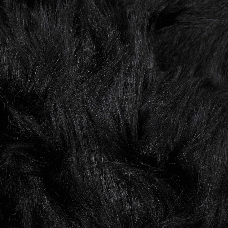 vidaXL Kunstschaffell Teppich Tafalla Schwarz 200 x 280 cm Polyester 42021573 – Bild 8
