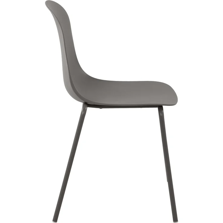 CLP Stapelstuhl Hardin mit ergonomischer Kunststoffschale und stabilem Metallgestell - Farbe:taupe – Bild 5