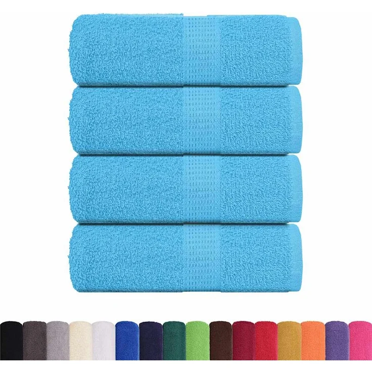 vidaXL Waschtücher FROGN 4 Stk. Türkis 30x30 cm 360 g/m² 136969 – Bild 2