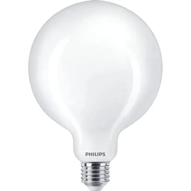 Philips LED Classic Globelampe E27 G125, 13W matt, 2.700 K, nicht dimmbar, augenschonende Beleuchtung – Bild 1