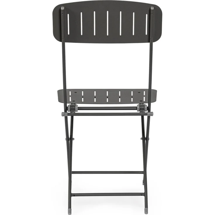 Gartenstuhl Novony 2er-Set Metall, modern klappbar, anthrazit, pflegeleicht für Deinen Garten – Bild 4
