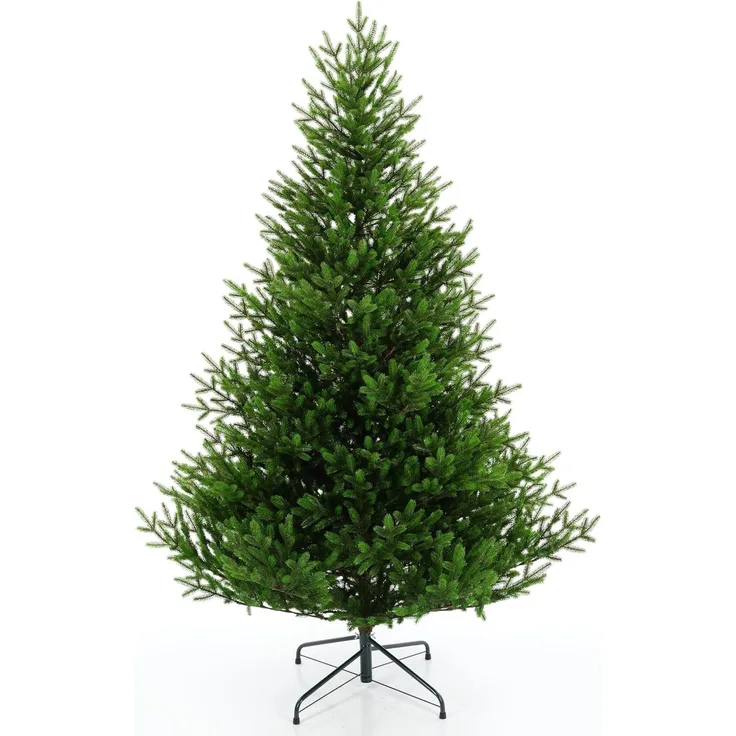 EveXmas Onyx Künstlicher Weihnachtsbaum Grün 190 cm – 618 Astspitzen, inkl. klappbarem Metallständer