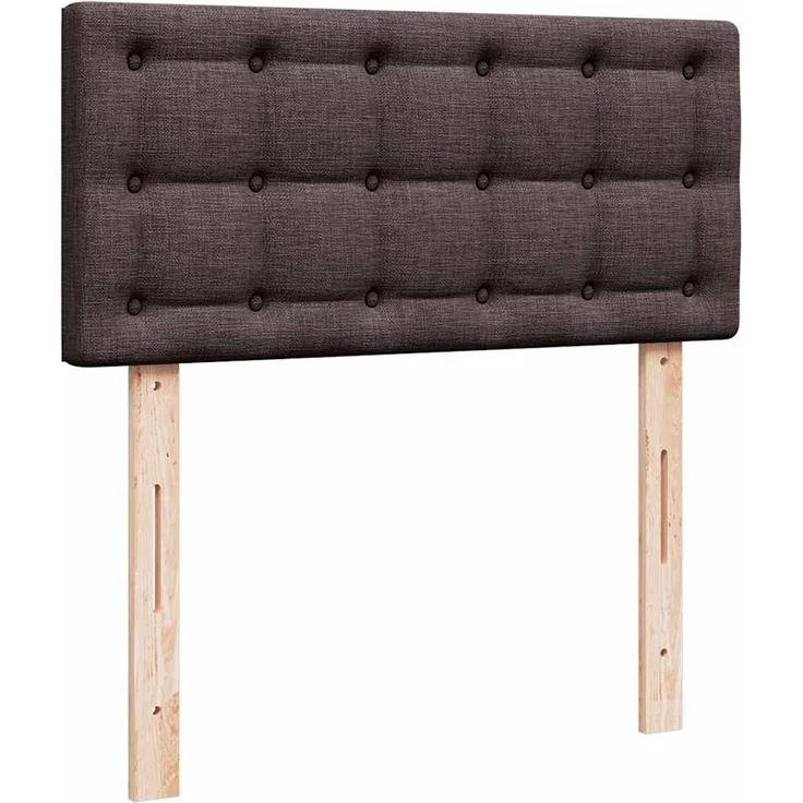 vidaXL Ottoman-Bett mit Matratze Dunkelbraun 100x200 cm Stoff 3311604 – Bild 7