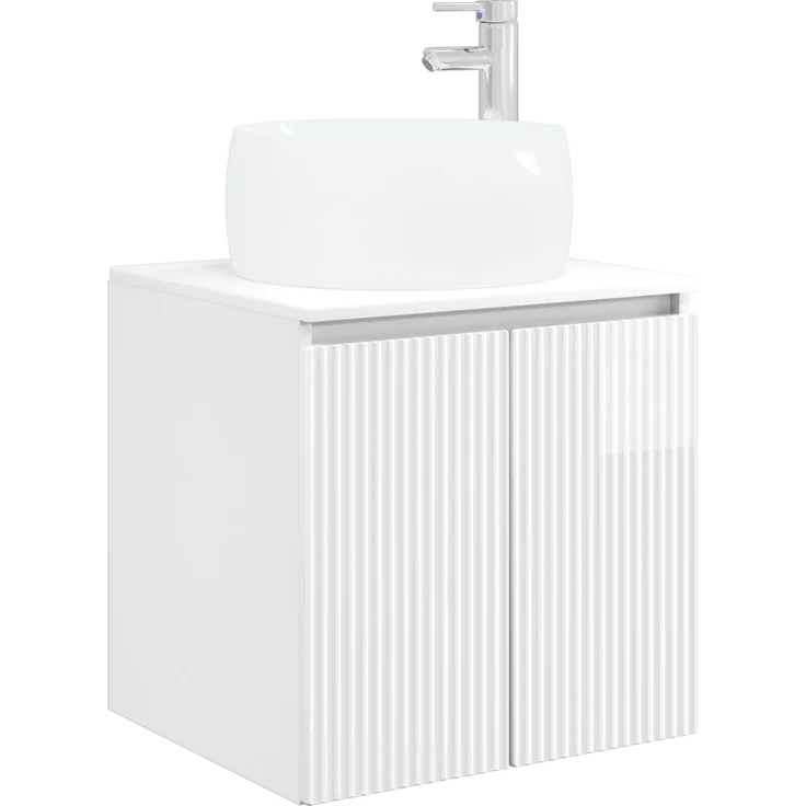 vidaXL Badezimmerschrank-Set 3 stk. Hochglanz Weiß 129 x 44,5 x 80 cm 3405721 – Bild 5