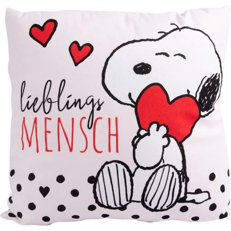 United Labels® Dekokissen Peanuts Snoopy - Lieblingsmensch