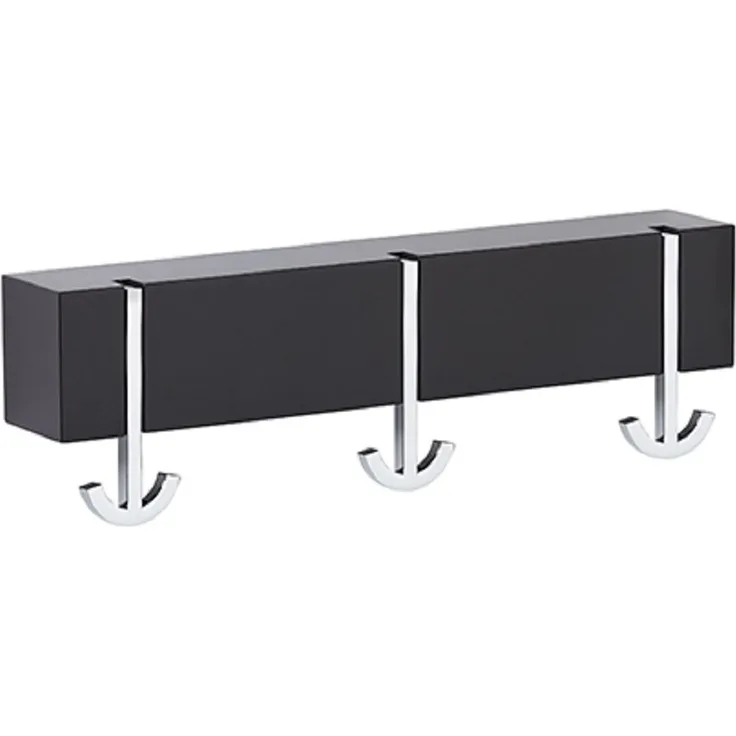 Wandgarderobe ANCORA TRE Buche schwarz lackiert