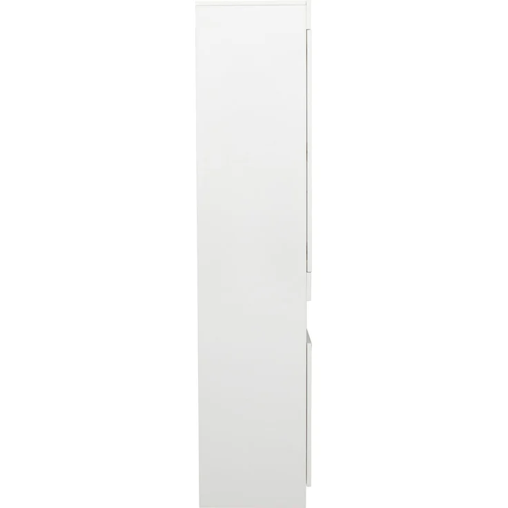 Vitrine mit LED Beleuchtung Vitrinenschrank Standvitrine Stauraumvitrine Schrank Wohnzimmerschran Weiß LED Vitrine Wohnzimmer Wohnwände LED Vitrinenschränke LED Schränke Buffet-Schran--Weiß--50x40x180cm--YOUDENOVA – Bild 10