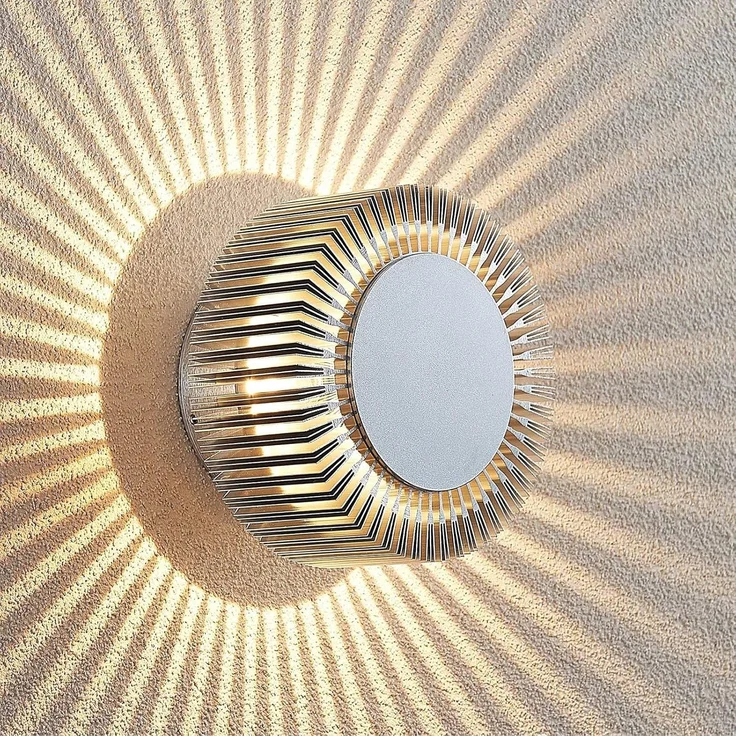 Lucande Außen-Wandleuchte Keany, 1 x 3,5 W LED, warmweiß – Bild 2