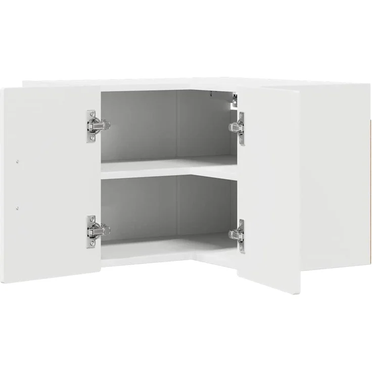 vidaXL Wand-Eckschrank PORTO Weiß 57 x 57 x 40 cm Holzwerkstoff 885305 – Bild 5