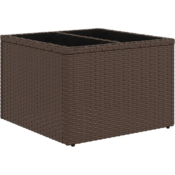 vidaXL Sofa Set 6 stk. Braun und Creme Weiß Polyrattan und Stahl 3447240 – Bild 6