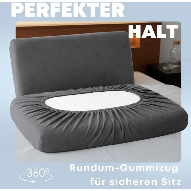 SEI Design Kissenbezüge Kissenbezug Spannbezug 2-er Pack für Gesundheitskissen – 40x60 cm, (2 Stück), Bezug ist geeignet für Nackenkissen ergnonomische Kissen Schlafkissen