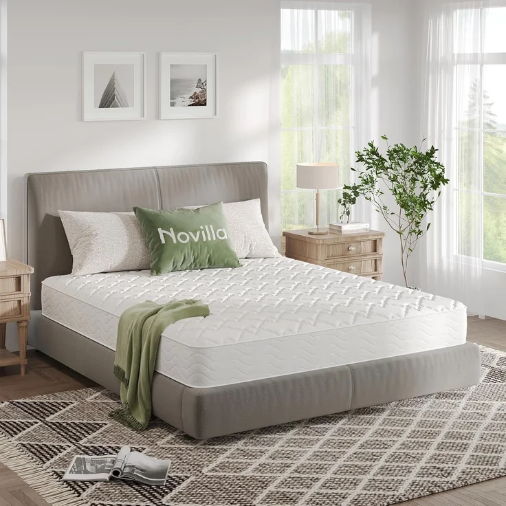 Novilla Taschenfederkernmatratze H3 140x200 7 Zonen Matratze mit Komfortschaum Öko-Tex CertiPUR US Federkernmatratze 20cm Mittel – Bild 1