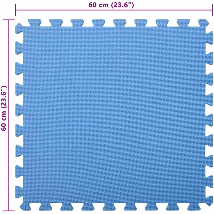 vidaXL Pool Bodenschutzmatte 6 stk. Blau 2,16 ㎡ EVA-Schaum 3433270 – Bild 9