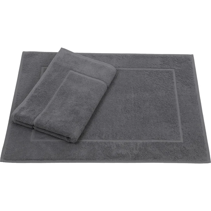 Betz Badematte 2er Set Badvorleger Premium Badematte Badteppich Größe 50x70 cm, beidseitig nutzbar, Baumwolle, Qualität 650g/m² – Bild 1