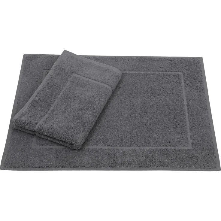 Betz Badematte 2er Set Badvorleger Premium Badematte Badteppich Größe 50x70 cm, beidseitig nutzbar, Baumwolle, Qualität 650g/m²