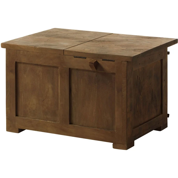 Truhe Mango 76x51x46 braun lackiert RAILWAY #434 – Bild 10