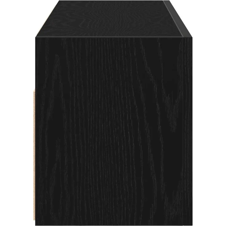 vidaXL Bad-Wandschrank Schwarz 80x25x30 cm Holzwerkstoff 860077 – Bild 6