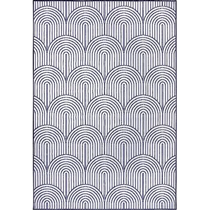 Hanse Home Pangli Outdoor Teppich Wetterfest – Wendeteppich Skandinavischer Boho Style Wasserfest Einfarbig Geometrisch 3D-Effekt für Garten, Balkon, Terrasse, Wohnzimmer – Silber, 240x330cm – Bild 6