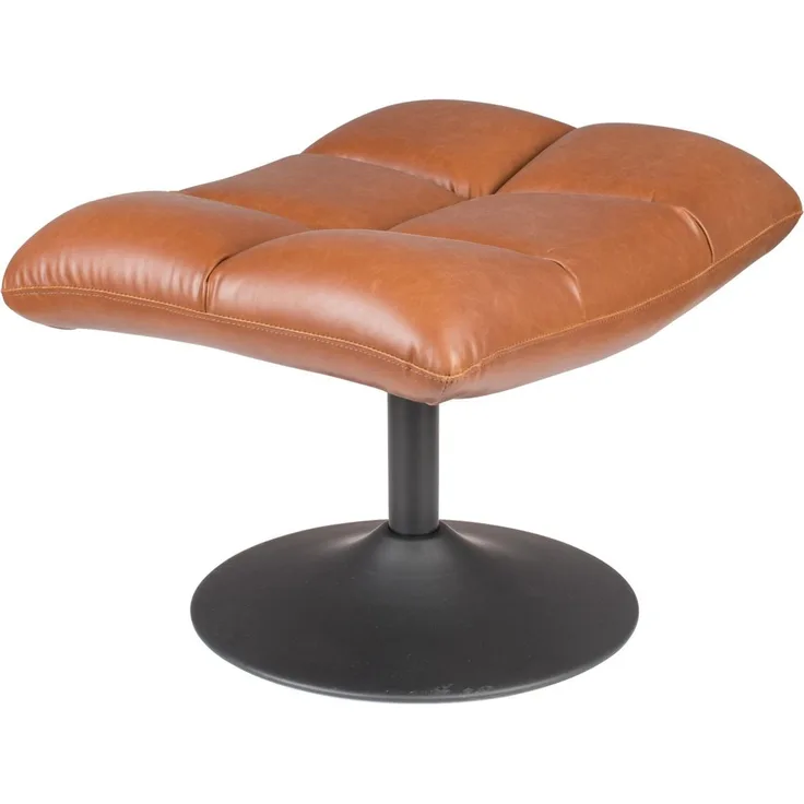 DutchBone Hocker BAR VINTAGE BROWN Kunstleder Cognac Braun 66x81x78 cm
