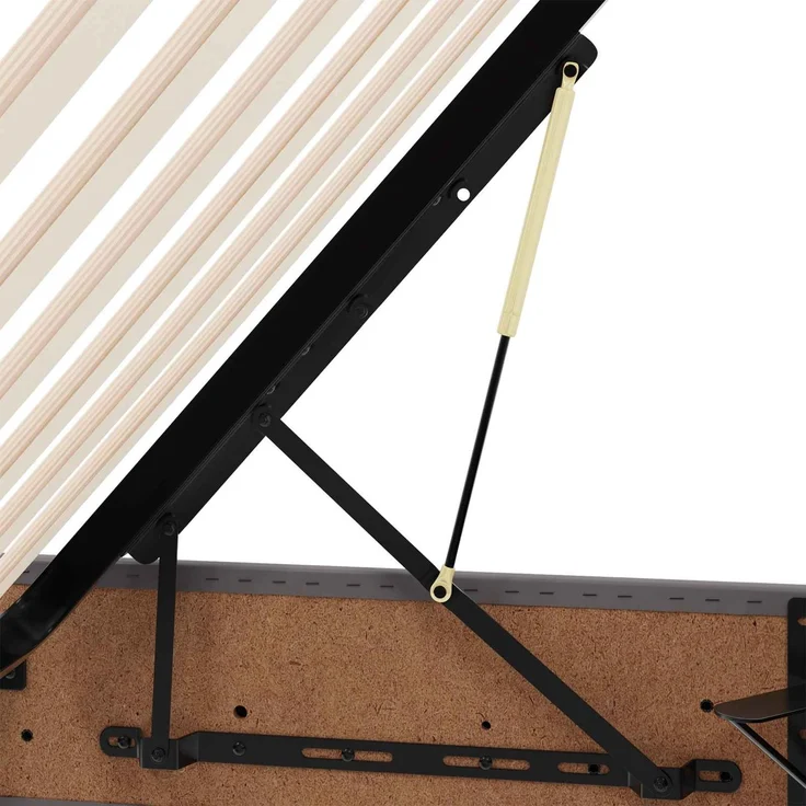 vidaXL Ottoman Bettgestell mit Speicher Grau 180 x 200 cm Kunstleder 3442784 – Bild 11