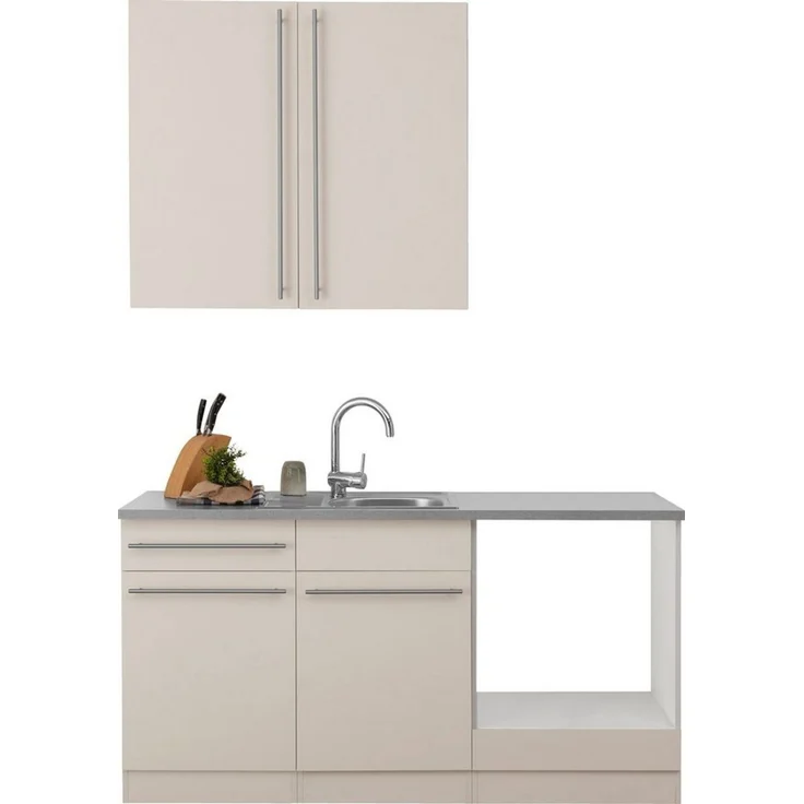 wiho Küchen Pantryküche Chicago, wahlweise mit E-Geräten, Breite 160 cm – Bild 1