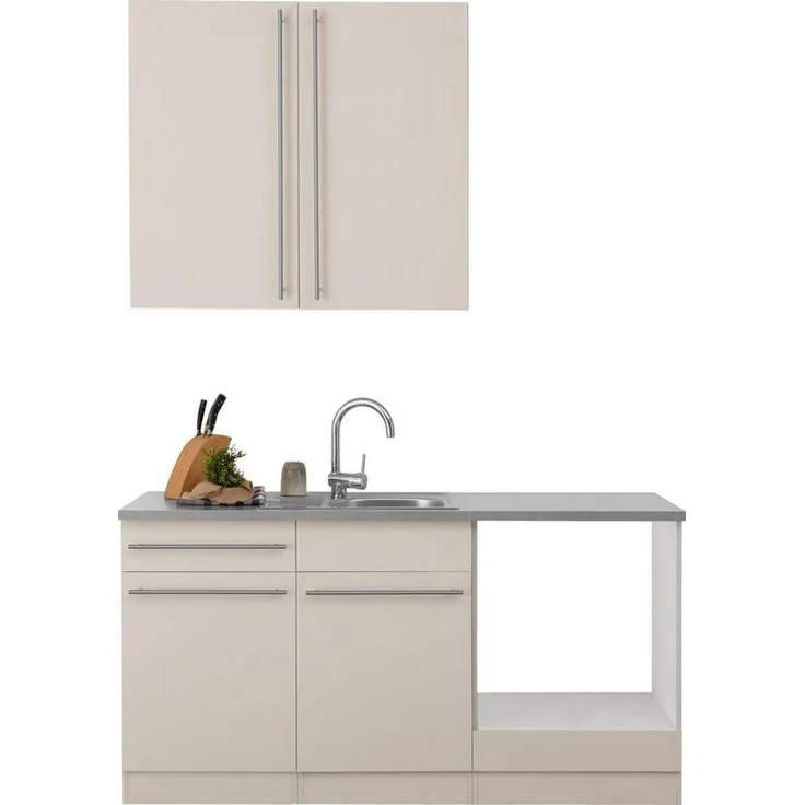wiho Küchen Pantryküche Chicago, wahlweise mit E-Geräten, Breite 160 cm
